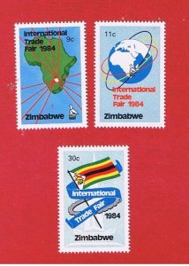 Zimbabwe #470-472  MNH OG  Trade Fair  Free S/H 
