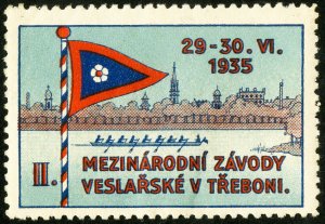 Czechoslovakia Stamps MH 1935 Boat Race Label