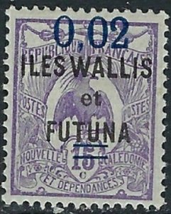 Wallis and Futuna 30 MH 1922 Surcharge (ak2940)