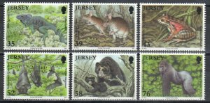 Great Britain-Jersey Stamp 1361-1366  - Endangered species