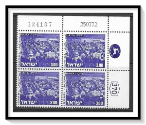 Israel Plate Block #474 Landscapes Issue Dated MNH