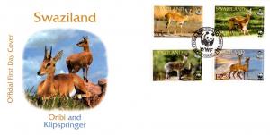 Swaziland - 2001 WWF Oribi FDC SG 704-707