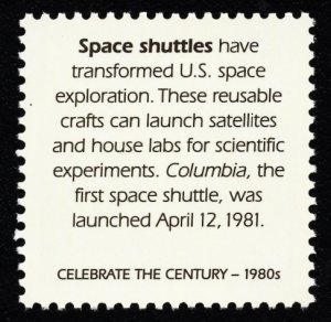 US 3190a MNH VF 33 Cent Space Shuttle Program Celebrate the Centu...