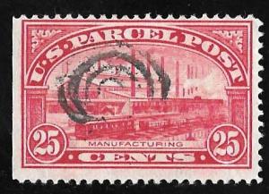 Q9 25 cents Super Cancel Manufactuturing Stamp used F