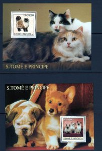 Saint Thomas Scott 1519-1523 MNH! Complete Set! Cats Dogs! 1