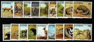 BOTSWANA SG738/55 1992 ANIMALS MNH