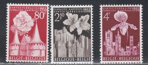 Belgium # 482-484, Ghent Flower Exhibition, Mint NH, 1/2 Cat.