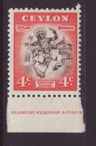 1950 Ceylon 4c U/Mint SG413