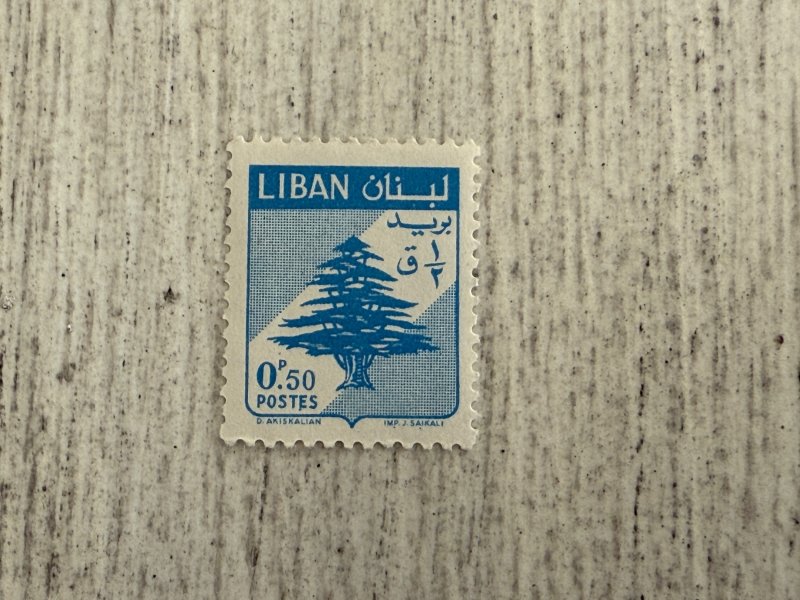 Lebanon #325 MH, 0.50p, Cedar of Lebanon, 2024 SCV.$0.40