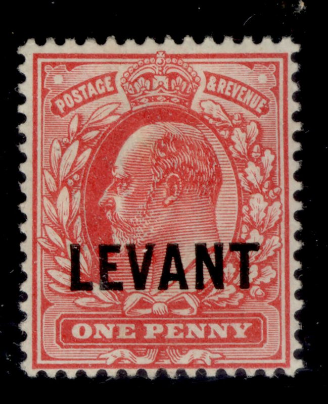 BRITISH LEVANT EDVII SG L2, 1d scarlet, M MINT. Cat £14.