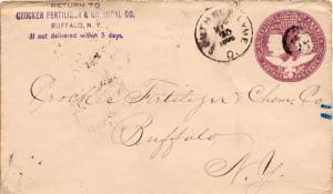 United States Ohio South Lyme 1893 target  1873-1910  2c Columbian Envelope.