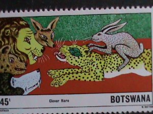 BOTSWANA STAMP 1980 SC#253-6   FOLKTALES: CHIWELE & THE GIANT MNH STAMP SET.