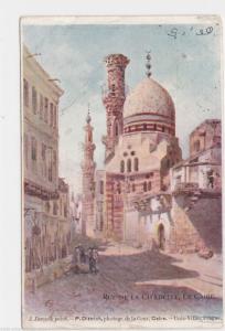 VINTAGE POST CARD , CAIRO RUE DE LA CITADELLE LA CAIRE. .  REF  P21