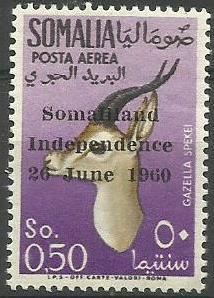  Somalia - 1960 Somaliland Protectorate independence 50c MNH