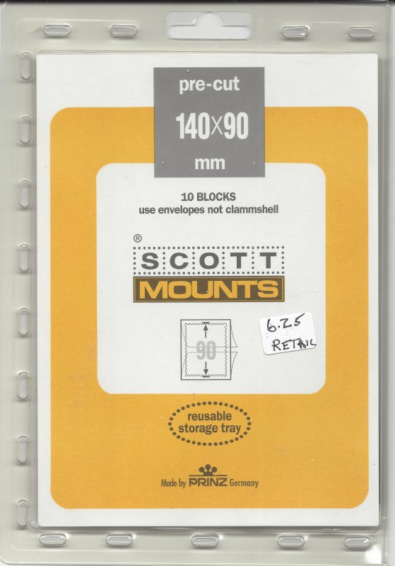SCOTT MOUNT 918 B, 140 MM X 90 MM, NEW/UNOPENED, RETAIL $6.25