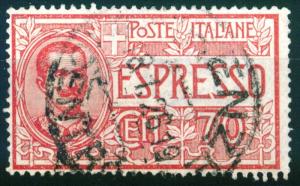 Italy 70c Victor Emmanuel III Special Delivery issue of 1925, Scott E4 used