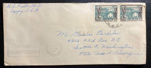 1958 Tchad French Africa Cover To Seattle WA USA