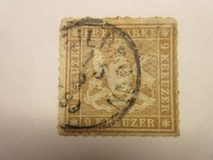 WURTEMBERG Scott 45 USED Cat $120