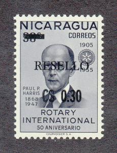 Nicaragua Scott #876 MH Note