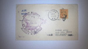 US FIRST FLIGHT COVERl  1928 UTICA NY CAM 20
