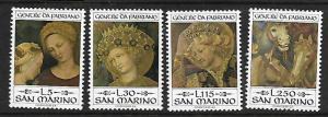 SAN MARINO 828-831 MNH C/SET PAINTINGS