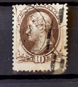 Scott #161, 10c Jefferson Banknote,