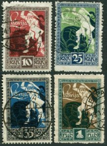 Latvia 64-67,used.Michel 36-39. Warrior slaying Dragon,1919-1920.