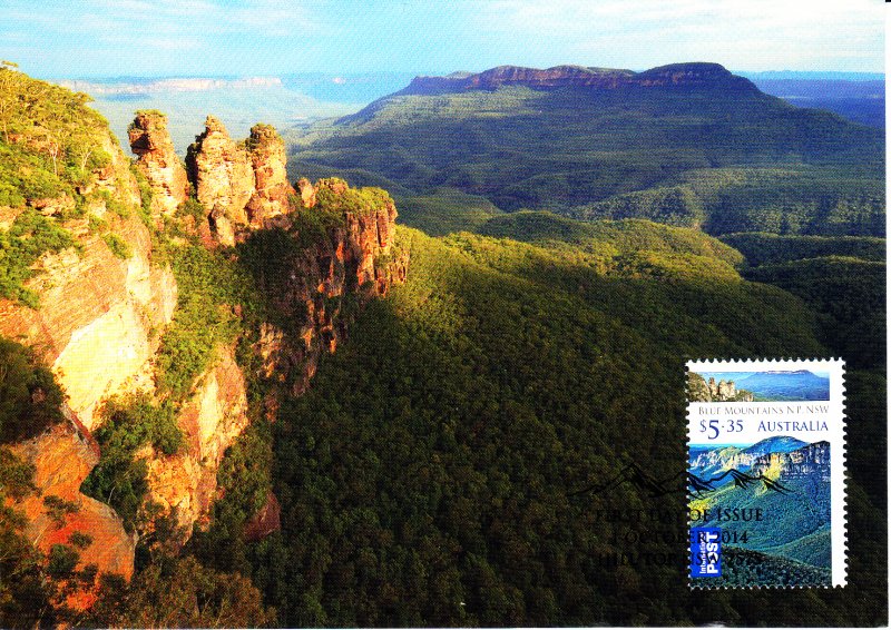 Australia 2014 Maxicard $5.35 Blue Mountains Nation Park, New South Wales