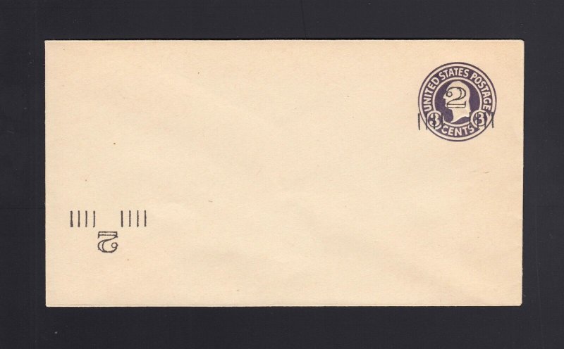 U458a, UPSS #2859-19 Mint Envelope - SURCHARGE VARIETY - #1
