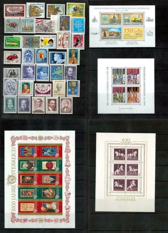 Austria MNH Stamps. Cat app £177.  1990's mostly