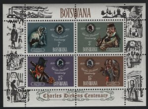 Botswana 1970 MNH Sc 65a Characters from Charles Dickens Sheet