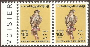 UNITED ARAB EMIRATES UAE Sc# 302 MNH FVF Pair Falcon