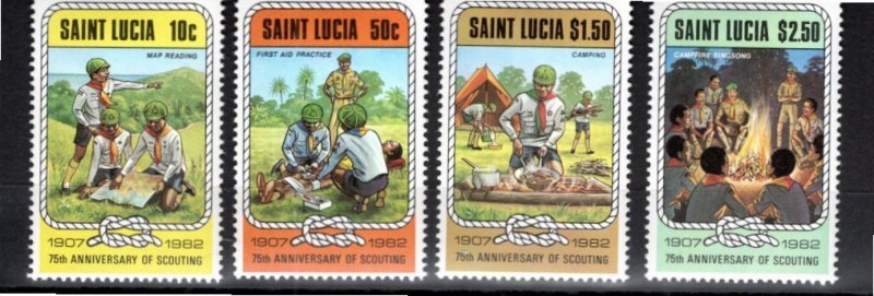 St. Lucia 1982 MNH Sc 587-90