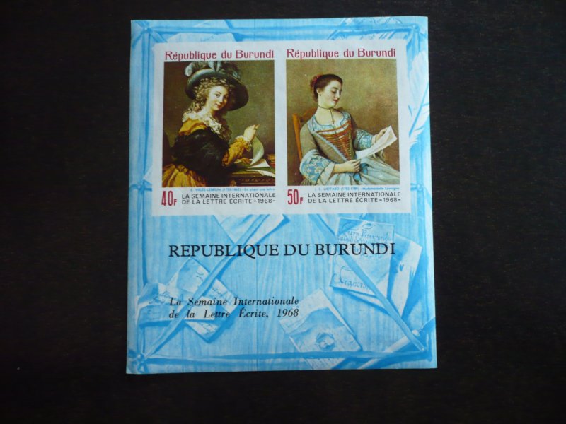 Stamps - Burundi - Scott#C86-C87 - Mint Never Hinged Souvenir Sheet