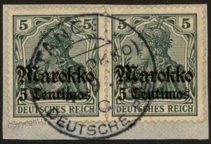 Germany 1911 TANGER c Tangiers Morocco Marokko USED 102527