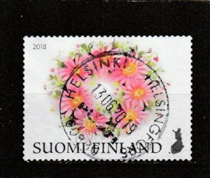 Finland  Scott#  1565a  Used  (2018 Gerbera Daisies)