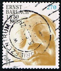 Germany, Sc.#3150 used  Ernst Barlach, 150th day of birth, self-adhesive