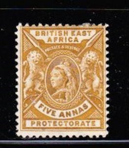 Album Treasures British East Africa Scott # 80  5a Victoria  VF Mint Hinged