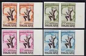 Togo 1964 Heads of State set of 4 in imperf pairs from li...