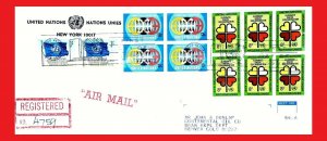 ZAYIX - United Nations / UN commercial cover - 1971 registered mail