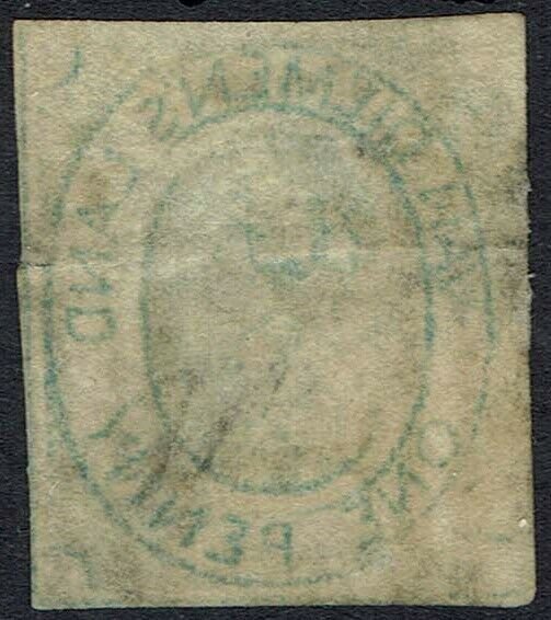 TASMANIA 1853 QV COURIER 1D USED