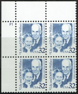 United States #2936 Plate Block MNH - DeWitt Wallace (1997)