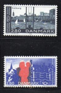 Denmark Sc 819-20 1986 Nordic Cooperation stamp set mint NH