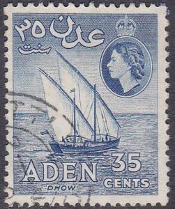 Aden 1953 SG56 Used