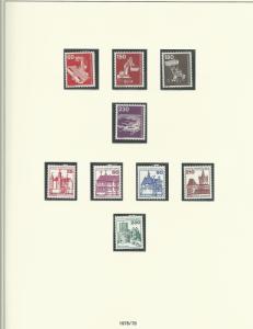 1961-1985 Berlin Red Hingless Stamp Album With Unused Never Hinged Stamps