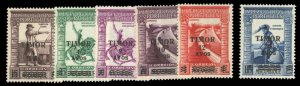 Portuguese Colonies, Timor #240-245 Cat$54, 1946 Surcharges, complete set, li...