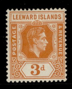 LEEWARD ISLANDS GVI SG107, 3d orange, M MINT. Cat £35. CHALKY
