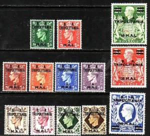 Great Britain Tripolitania-#14-26- id8-unused hinged set-KGVI-1950-  