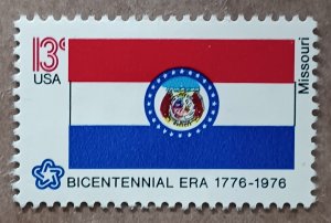 United States #1656 13c Missouri State Flag MNG (1976)
