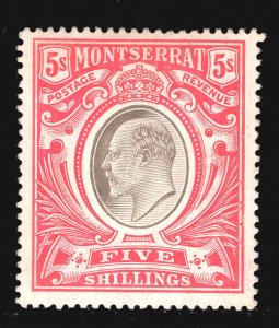 MOMEN: MONTSERRAT SG #33 1907 MINT OG H £160 LOT #67124*